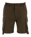 Dsquared2 Straight Leg Cargo Shorts In Green