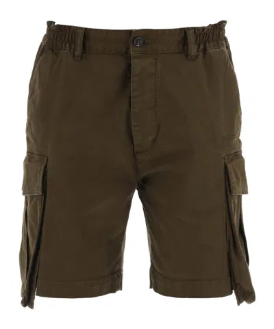 Dsquared2 Straight Leg Cargo Shorts In Green