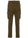 Dsquared2 Straight-leg Cargo Trousers In 褐色