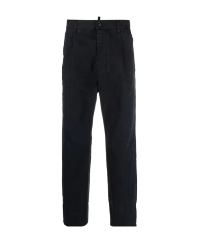 Dsquared2 Straight-leg Chino Trousers In Black