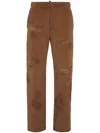 Dsquared2 Straight-leg Corduroy Jeans In 褐色