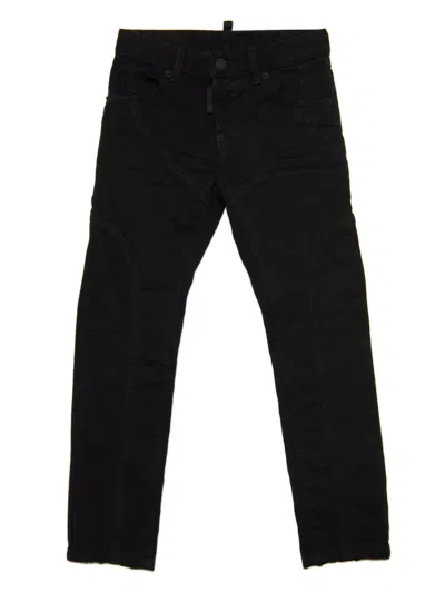 Dsquared2 Kids' Straight-leg Cotton Jeans In Dq900