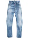 Dsquared2 Straight-leg Cropped Jeans In Blue