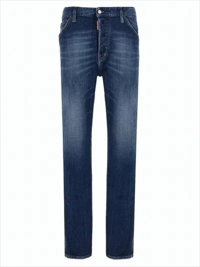 DSQUARED2 STRAIGHT-LEG DENIM JEANS