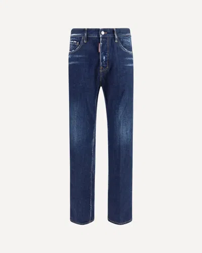 Dsquared2 Straight Leg Denim Jeans In Multi