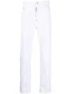 Dsquared2 Bull Skater Mid-rise Slim-fit Jeans In White