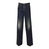 Dsquared2 Straight-leg Denim Jeans With Distressed Detailing In Blue
