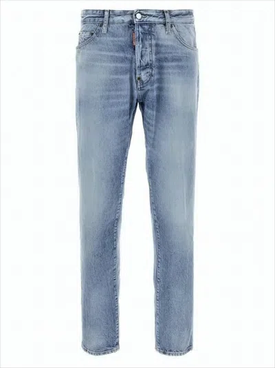 DSQUARED2 STRAIGHT-LEG DENIM PANTS