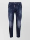 Dsquared2 Straight Leg Stretch Denim Jeans With Vintage Finish