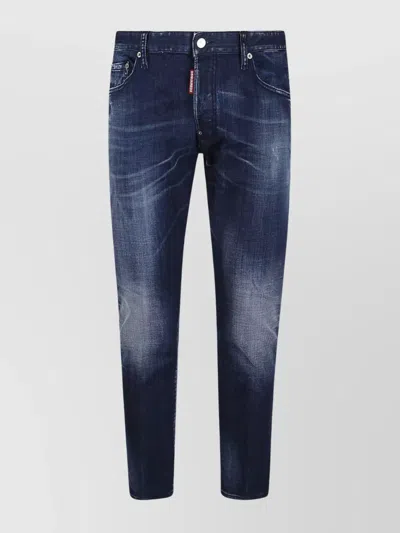 DSQUARED2 STRAIGHT LEG DENIM TROUSERS STRETCH