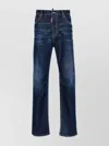 DSQUARED2 STRAIGHT LEG DENIM TROUSERS WITH CONTRAST STITCHING