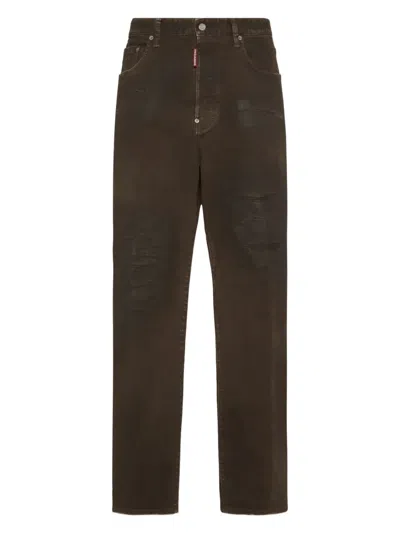 Dsquared2 Straight-leg Jeans In Brown
