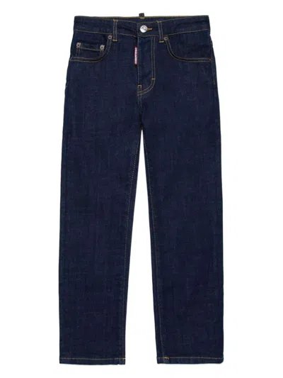 Dsquared2 Kids' Straight-leg Jeans In Blue