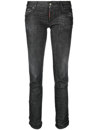 Dsquared2 Straight-leg Jeans In Black