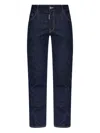 Dsquared2 Straight-leg Denim Pants With Contrast Stitching In Blue