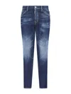 Dsquared2 Jeans With Maxi Logo Tag In Blue