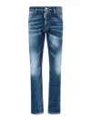 Dsquared2 Navy Blue 5-pocket Pants For Men In Blue