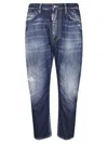 Dsquared2 Straight Leg Medium Blue Jeans In Blue