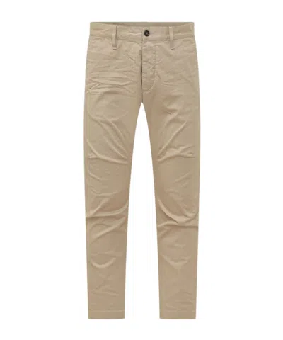Dsquared2 Straight Leg Pants In Brown