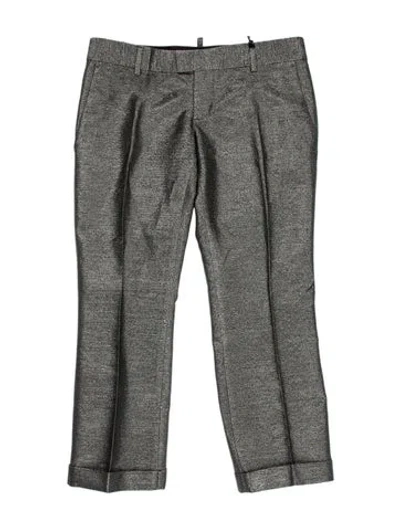 Pre-owned Dsquared2 Straight Leg Pants In Gray