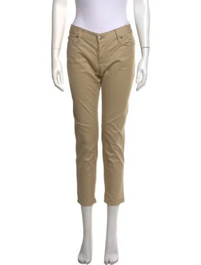 Pre-owned Dsquared2 Straight Leg Pants In Neutrals