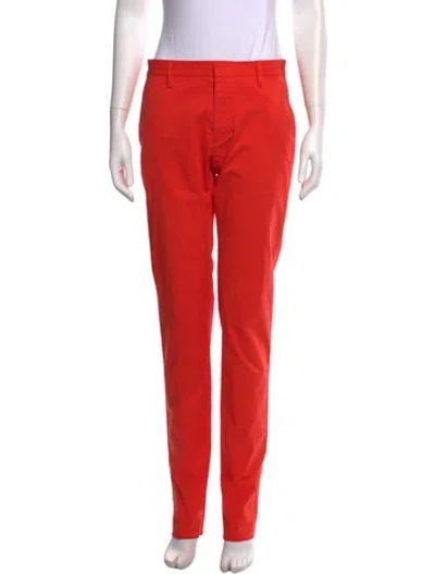 Pre-owned Dsquared2 Straight Leg Pants In Orange