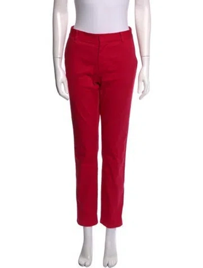 Pre-owned Dsquared2 Straight Leg Pants In Red