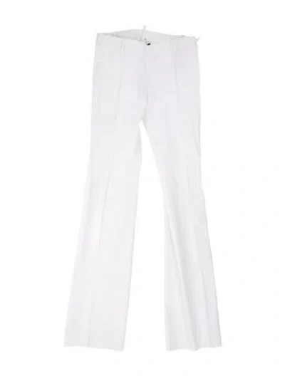 Pre-owned Dsquared2 Straight Leg Pants In White