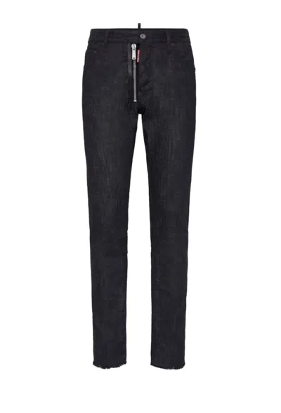 Dsquared2 Straight-leg Pants With Five Pockets In Blue
