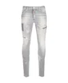 Dsquared2 Straight-leg Patchwork Jeans In Gray