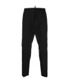 Dsquared2 Dan Stretch-fit Wool Trousers In Black