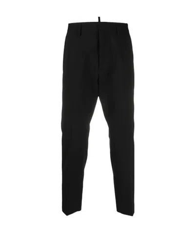 Dsquared2 Straight-leg Tailored Trousers In Black