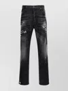 DSQUARED2 STRAIGHT LEG TROUSERS DISTRESSED DETAIL