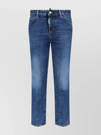 DSQUARED2 STRAIGHT LEG TROUSERS WITH BELT LOOPS