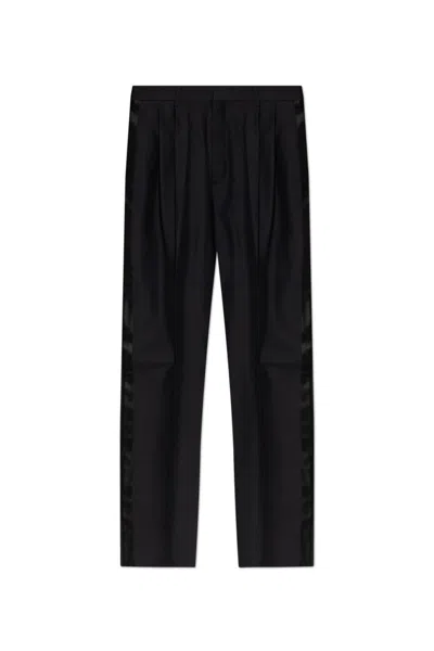 DSQUARED2 STRAIGHT-LEG TROUSERS WITH SATIN SIDE STRIPES