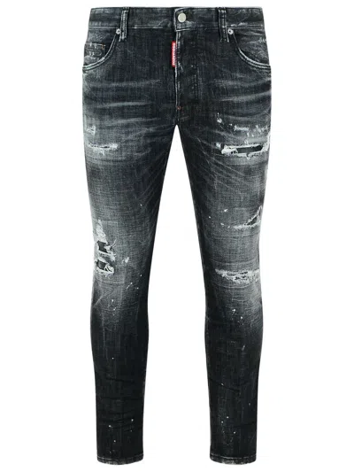 Dsquared2 Straight Skate Jeans In Frayed Details