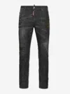 Dsquared2 Dsquared Black Stretch Denim Skater Jeans In Black
