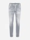 Dsquared2 Faded Grey Slim Fit Skater Jeans In Grey