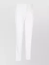 Dsquared2 Straight Trousers With Button Detail And Back Pockets In White