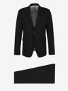 Dsquared2 Straight Wool Suit In Black