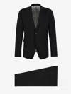 Dsquared2 Straight Wool Suit In Black