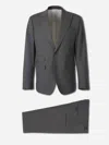 Dsquared2 Straight Wool Suit In Gray