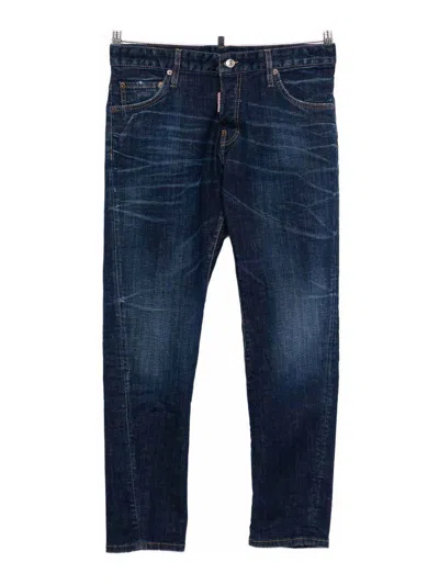 Dsquared2 Straight-leg Denim Jeans In Blue