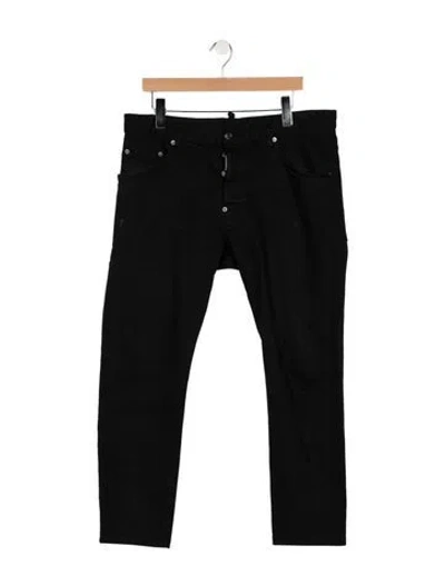 Pre-owned Dsquared2 Straight-leg Jeans In Black