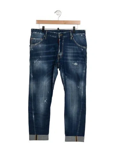 Pre-owned Dsquared2 Straight-leg Jeans In Blue