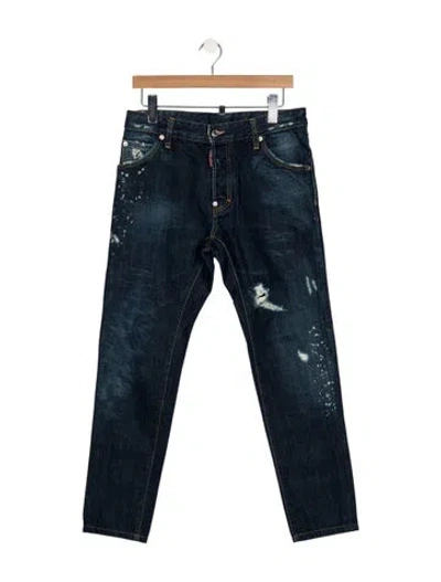 Pre-owned Dsquared2 Straight-leg Jeans In Blue