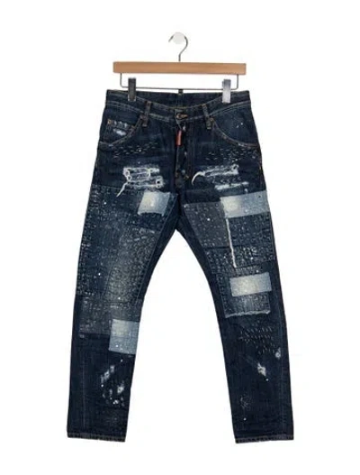 Pre-owned Dsquared2 Straight-leg Jeans In Blue