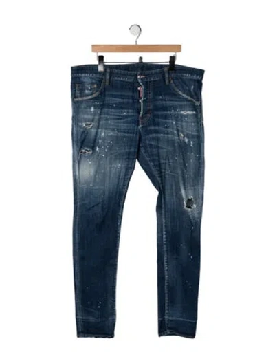 Pre-owned Dsquared2 Straight-leg Jeans In Blue