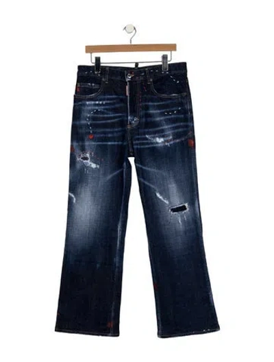 Pre-owned Dsquared2 Straight-leg Jeans In Blue