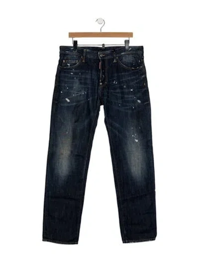 Pre-owned Dsquared2 Straight-leg Jeans In Blue